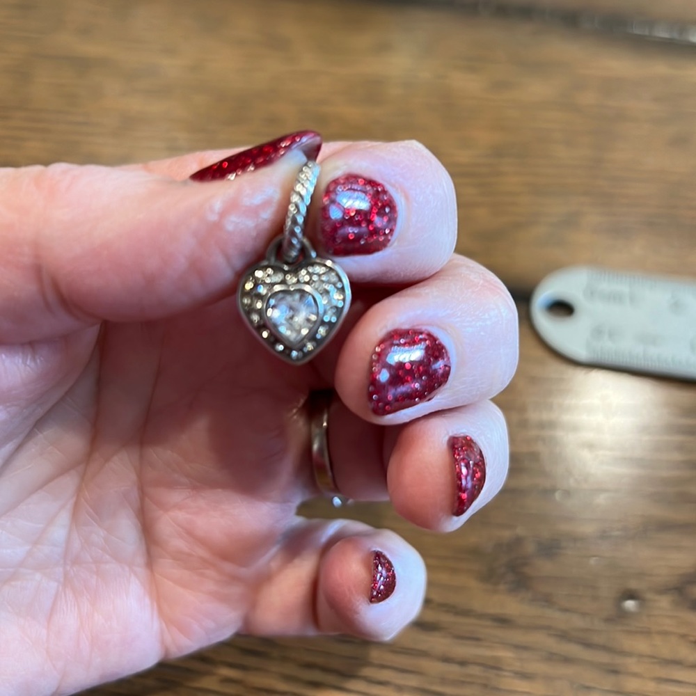 Brighton Crystal Heart Charm